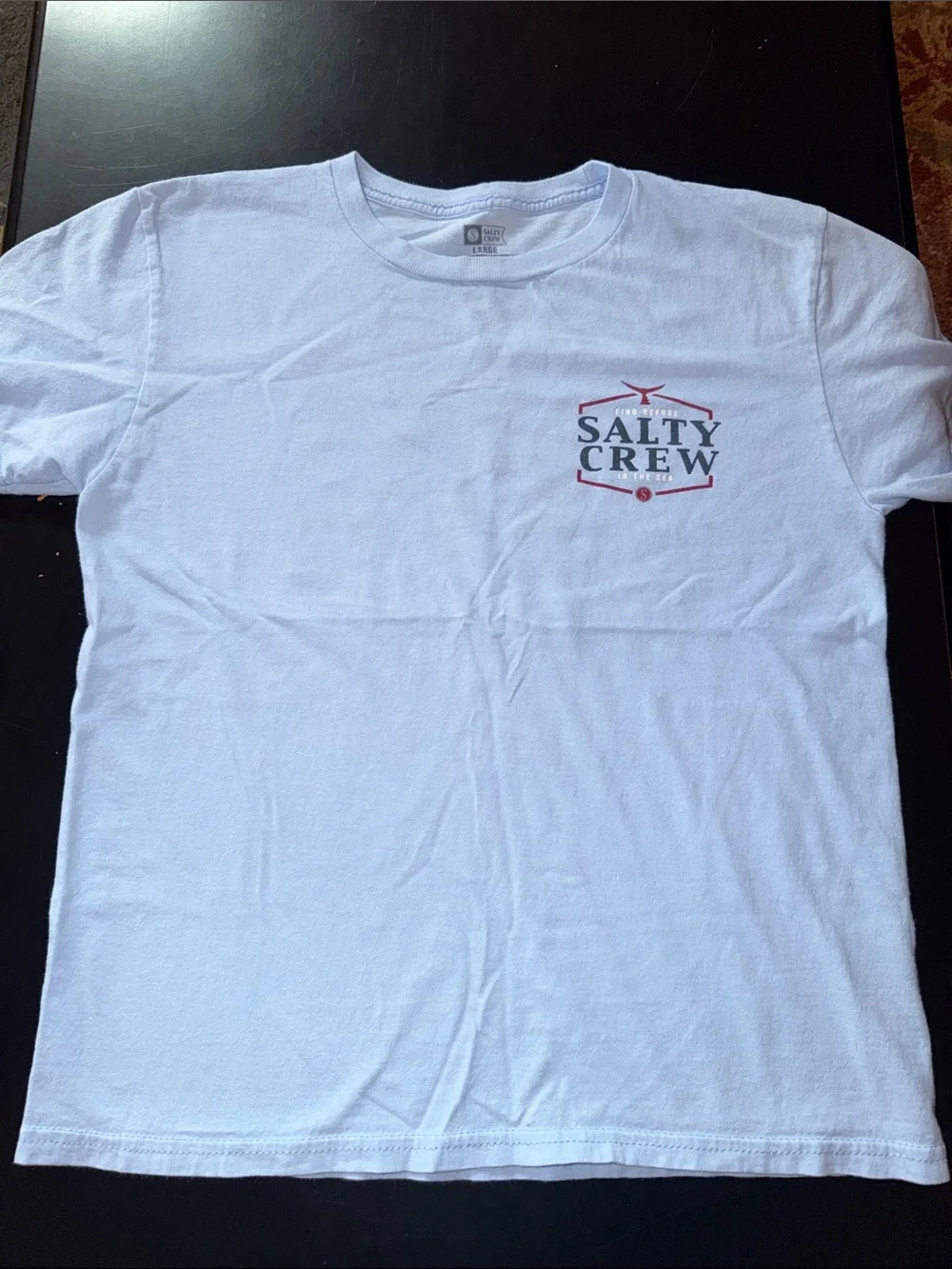 Salty Crew light blue Short Sleeve Logo t shirt